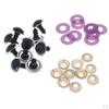 10x Glitter Safety Teddy , 24mm