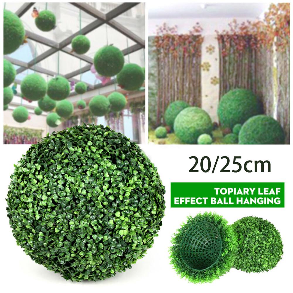 Round Artificial Plant Ball Simulation Leave Grass Ball Hanging DIY Decortion For Home Office Private Homes Restaurants Schools