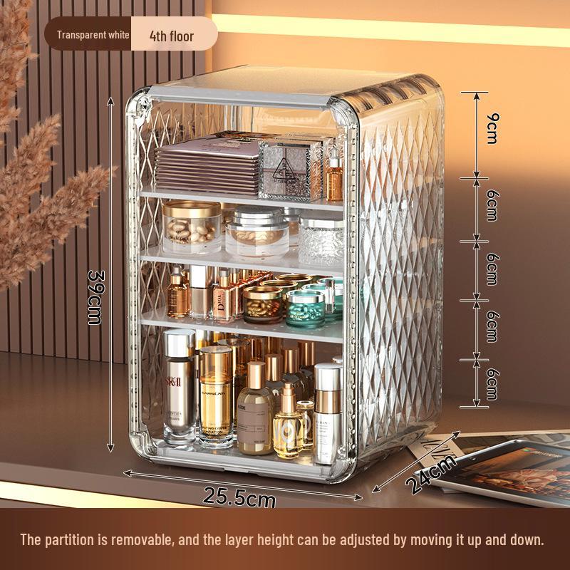 

Transparent Dustproof Cosmetic Storage Box for Skincare and Makeup Standard