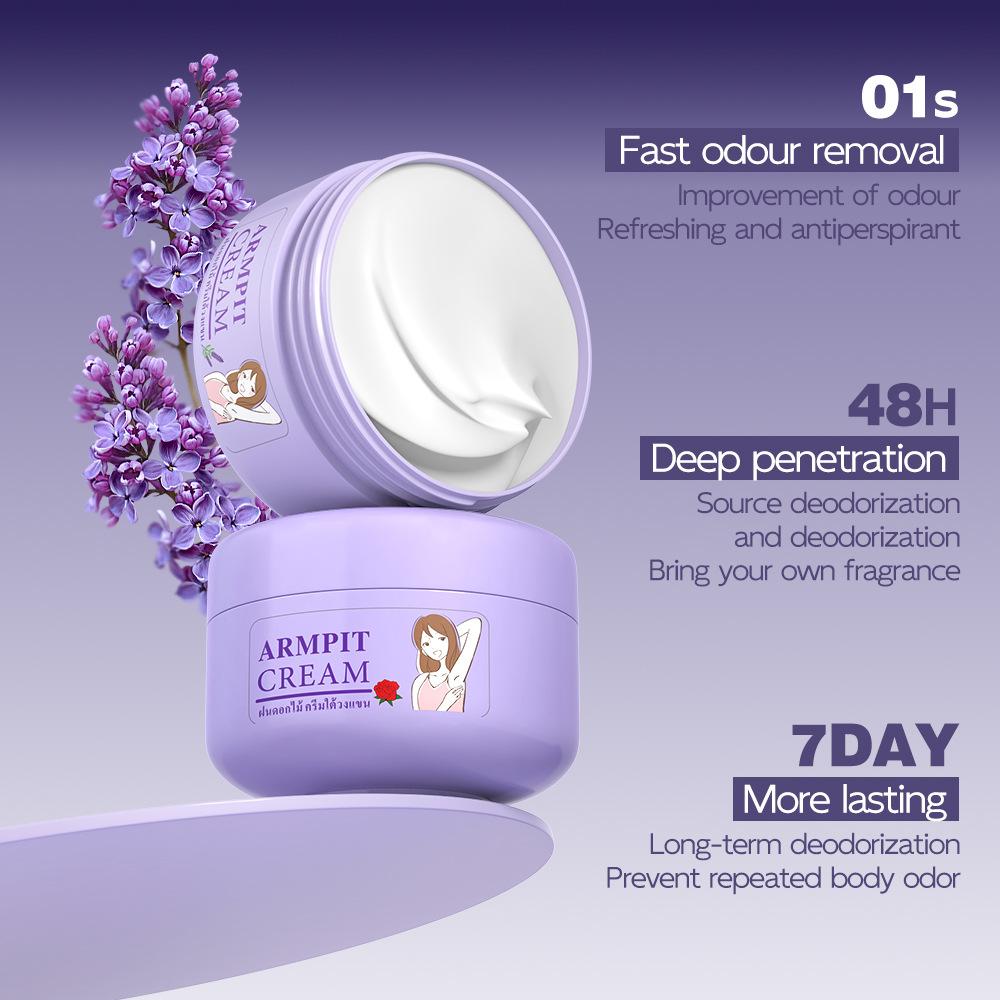 Underarm Antiperspirant Deodorant Cream All-Day Sweat Control Odor Suppression Sweat and Odor Prevention 50ml