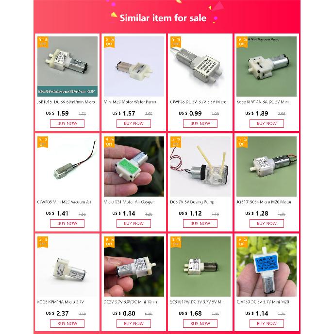 TCS JSB Micro 030 Motor Diaphragm Pump DC 3V-6V 5V Mini Water Pump Negative Pressure Vacuum Mute Pump Small Air Water Pump
