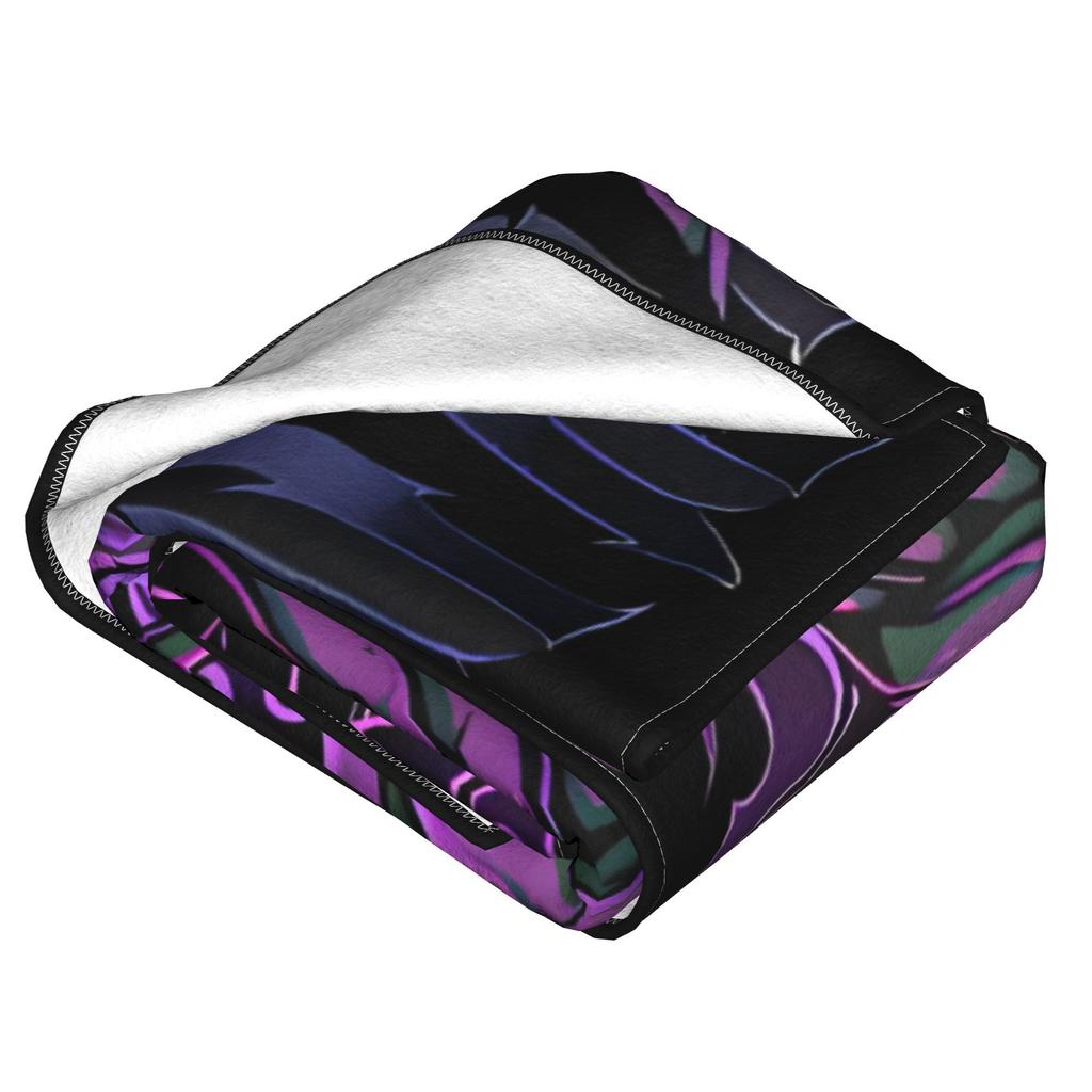 Solo Leveling Sung Jinwoo Plush Blanket Anime  Custom Throw Blanket for Bed Sofa Couch 125*100cm Bedspread