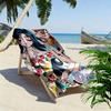 Super GALS 2D Flat Print Beach Towel, Large Soft Quick Dry Towel for Beach Camping SwimmingDSTJ0925206