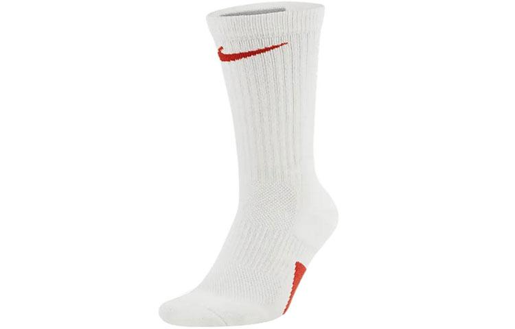 Nike Elite Crew Socks Unisex 1 Pack White SX7622-105 22-24