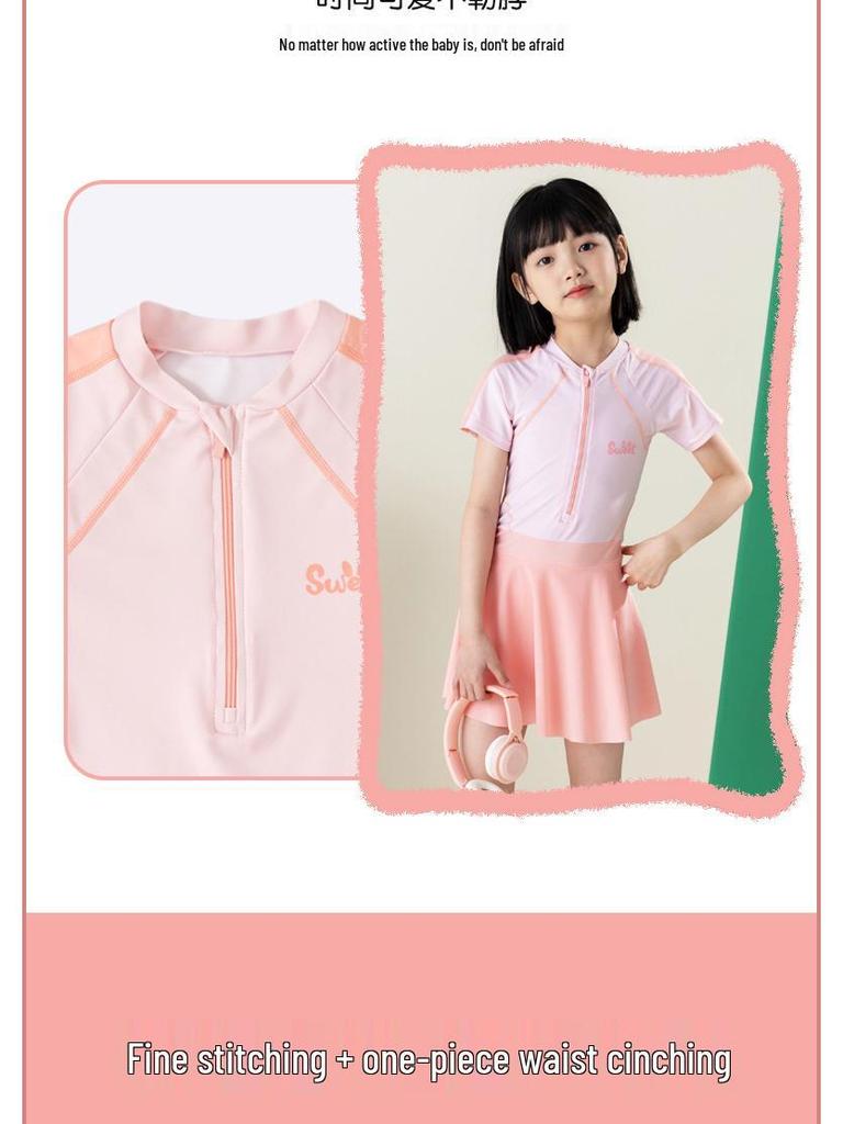 Girls' Professional Swimsuit for Training - 2024 New Autumn/Winter Collection