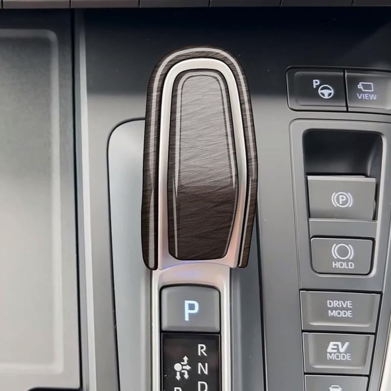 For Toyota Voxy Noah 90 Series Carbonfiber Car Gear Head Shift Knob Cover Handball Trim Sticker Interior Accessories