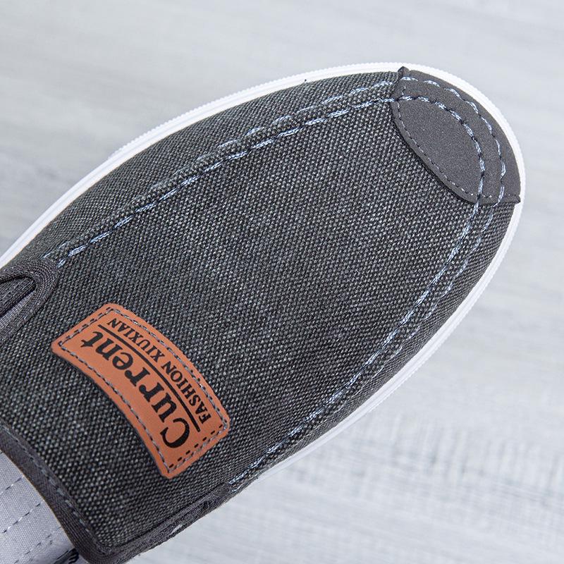 Men's Summer Breathable Slip-On Canvas Shoes - Trendy Casual Board Shoes