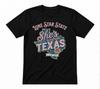 Lone Star State She's From Texas I Can Tell Floral Texas Southern Black T-shirt