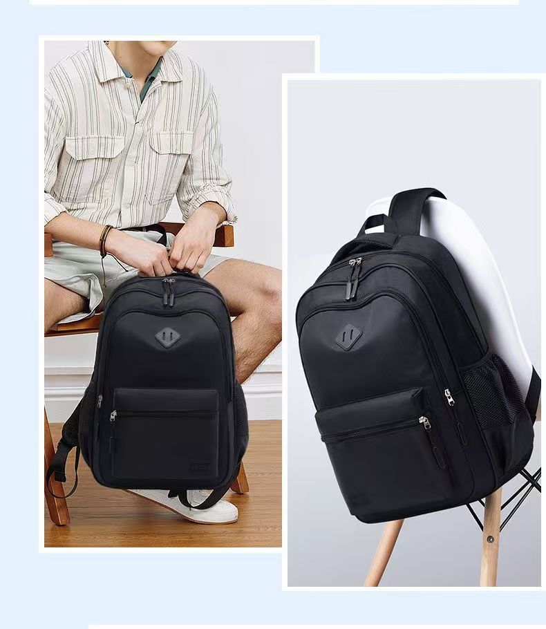Backpack Men's Large Capacity Casual Trend School Bag Junior High School Student Travel Business Sports Extra Large Backpack