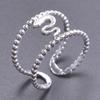 Serpent Snake Ring Stainless Steel Jewelry For Women Girl Punk Accessories Titanium Rings Animal Bague Femme Wedding Party Gift
