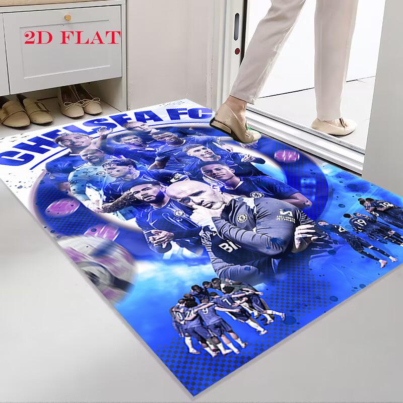 Chelsea FC Football Carpet Rug for Living Room Bedroom Home Sofa Decoration,Kids Play Nonslip Floor Mat