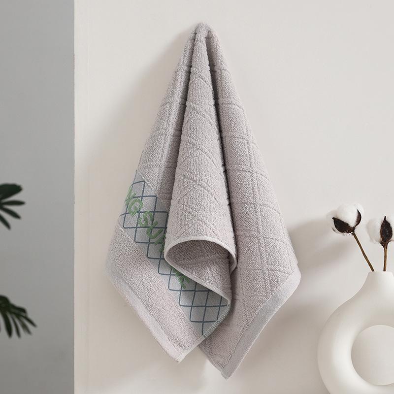 1 PC Cotton Towel Soft Absorbent Thickened Household Polyester Cotton Face Towel Cotton Towel Comfortable Textile Towels for The Home