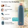 Home Copper Water Bottle | Copper Water Bottle 950ml | With Anti Oxidant Properities | Provides Health Benefits | Pure Tamba | Teal