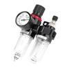 Schwarzer Luftfilter-Regler-Schmierer Halbautomatisches Ablassventil Pneumatischer Regler-Schmierer