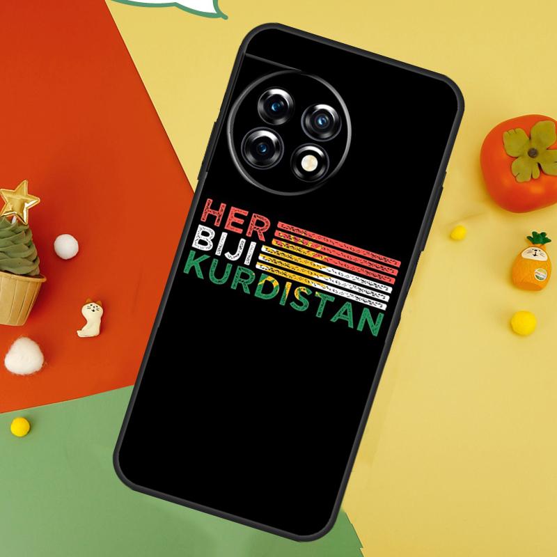 Kurdistan Flag Back Case For OnePlus 13 15 13R 13T 12 12R 11 10 10T 8T Nord 5 CE 4 2 3 Lite N20 N30 Cover