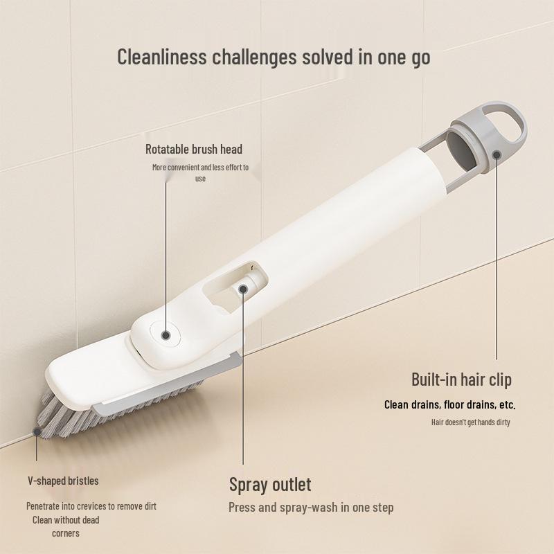 3-in-1 Rotating Gap Cleaning Brush for Bathroom & Tile