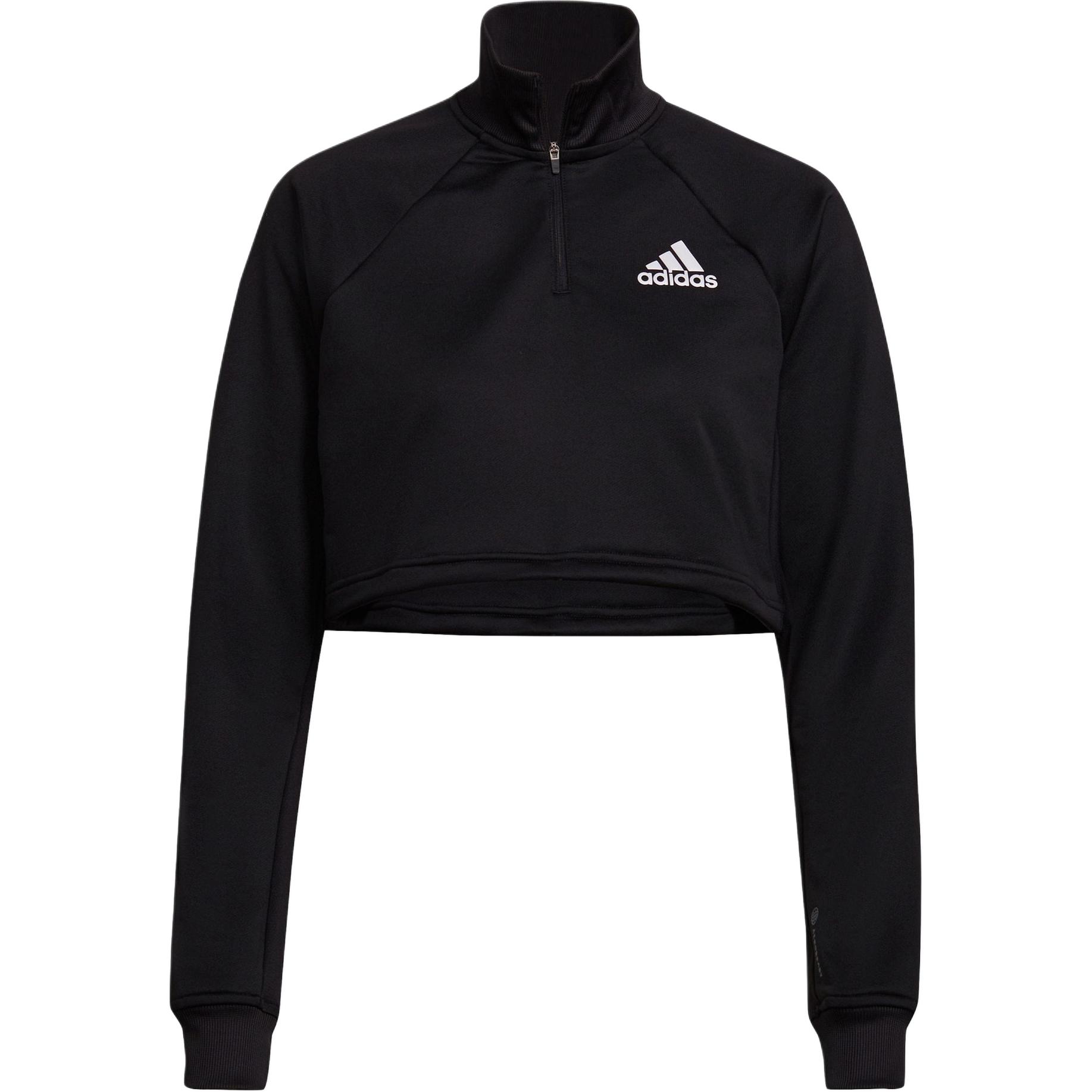 

Adidas Куртка Melbourne Tennis Shrug с длинным рукавом, женская, черная, белая HA7609