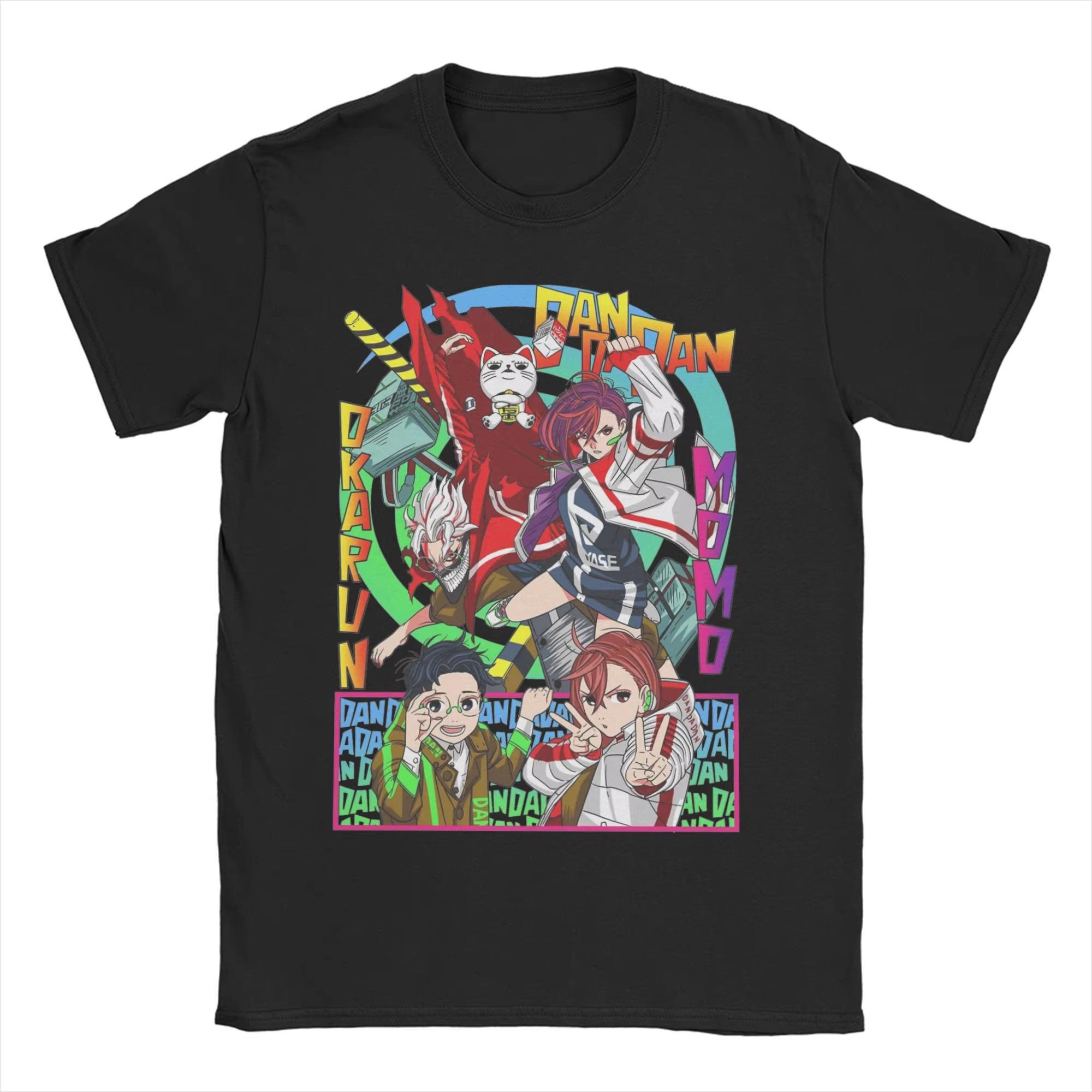 

Men Women T-Shirts Aira Okarun Jiji Dandadan Manga Humorous Cotton Tee Shirt Short Sleeve T Shirt Crew Neck Clothing Gift Tops S