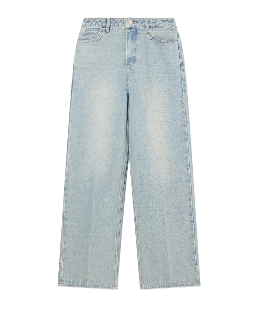 COVERNAT WOMAN Classic Straight Denim Pants Light Blue