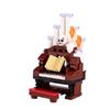 Halloween Scene Building Blocks MOC Cemetery Tombstone Mouse Pumpkin Car Vampire Throne Fireplace Bat Light Candle Toy Gift A040