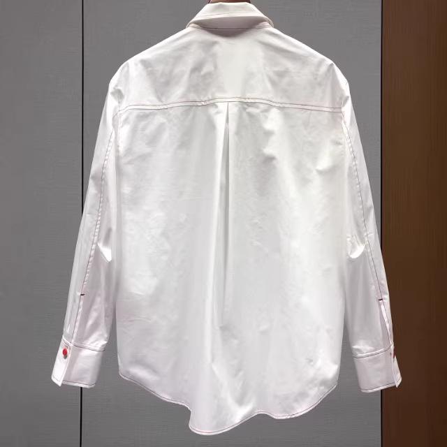 Women's Loose Embroidered Brushed Tencel Shirt - Spring 2026