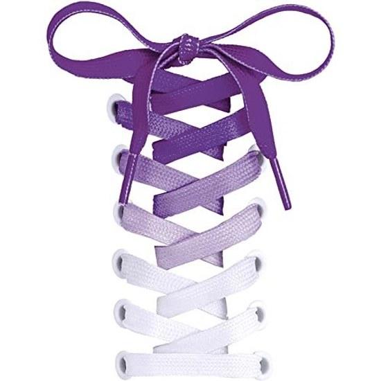 

HIGH FIVE Shoelaces Gradient Flat Laces 95cm 120cm 140cm Sneakers Low Cut Cute 2-Piece Set 1 Pair Purple