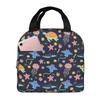 Ocean Life Jellyfish Insulated Lunch Bag for Women Office Cooler Thermal Food Box Tote Portable Lunch Boxes Container