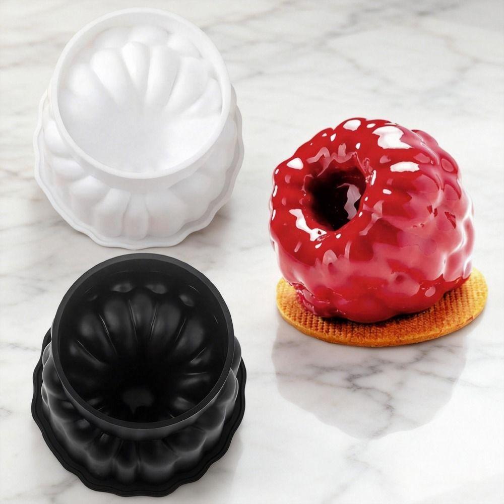Food-Grade Silicone Raspberry Mousse Mold Heat-Resistant French Pastry Baking Mold  Kitchen Use