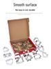 24-Piece Stainless Steel Christmas Cookie Cutters: Tree, Gingerbread Man, Snowflake, Mill