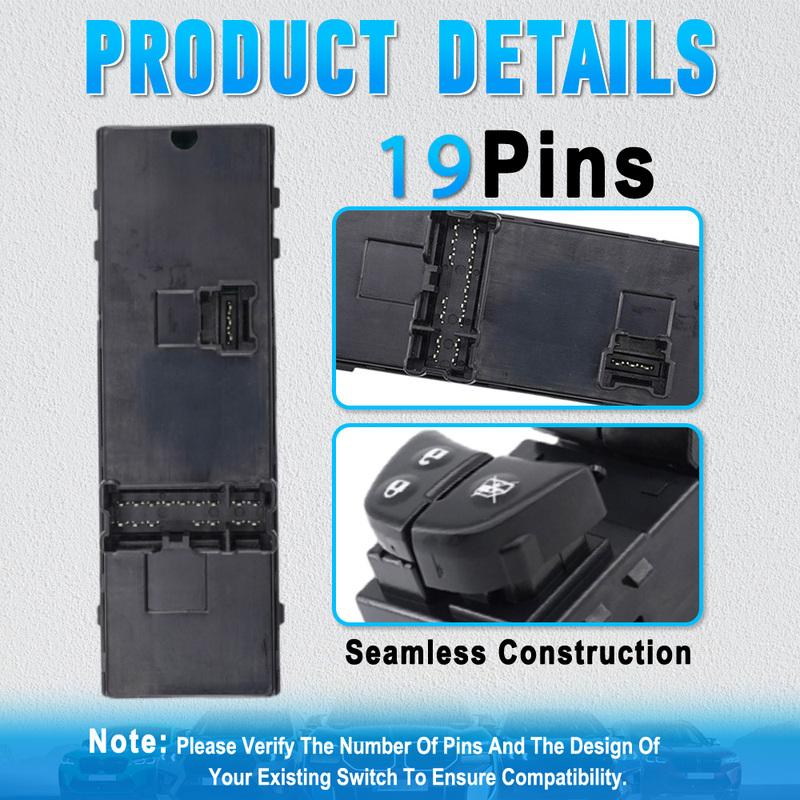 For Nissan Altima 2013 2014 2015 2016 2017 2018 Front Left Master Power Window Lift Switch With 19 P 25401-3TA4A