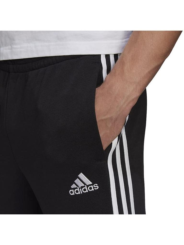 Adidas Sweat Essentials French Terry Tapered Cuff Size 3L 3-Stripes Pants, 31391/NWN54, Men's, Black/White (GK8831),