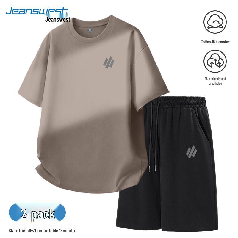 Jeanswest Men's Summer Cotton Casual Sportswear Set