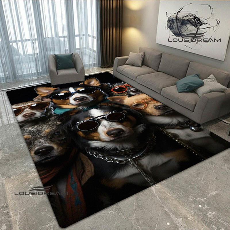 3D Süßer Hund Aufdruck Teppich Küchenmatten Rutschfester Teppich Außen Teppiche Läufer Schlafzimmer Dekoration Rosa Zimmer Dekoration Geburtstagsgeschenk