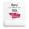 Mousepad - PLANETEE - Thank You Awesome Aunt - 22x18 Cm - Polyester/Rubber - Thic. 3 Mm