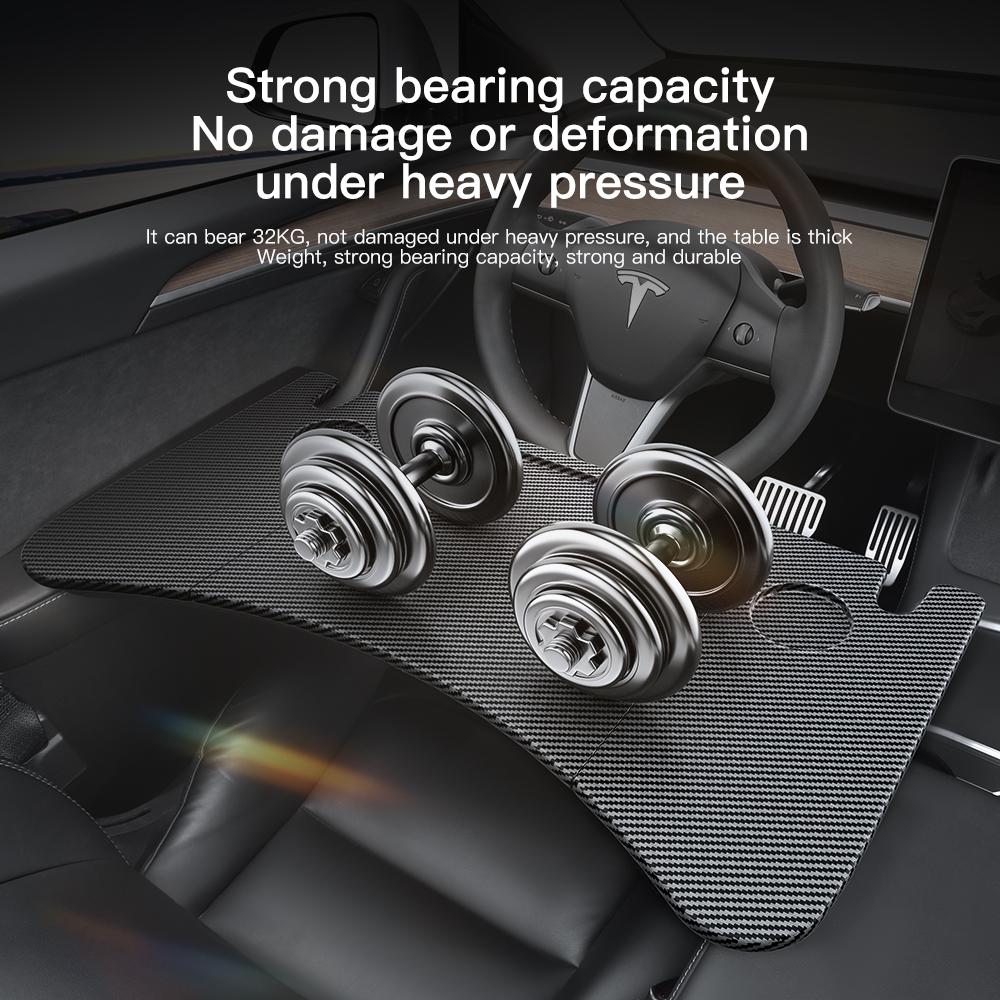 YZ Bordsskiva För Tesla Model Y Model 3 Bilratt Laptopbricka Matbord Bärbart Kontorsbord 2025 Tesla Tillbehör