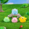 8pcs Cute Creative Little Furry Monster Animal Figure Model Doll House Resin DIY Decoration Desktop Car Ornaments Toys Gift
