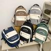 College Style Color Matching Letter Large Capacity Student Schoolbag New Thickened Trendy Cool Backpack