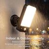 Rechargeable Motion Sensor Outdoor Wall Light, 10000mAh 1 Pack | 3 Modes 3 CCT Dimmable with Remote, IP65 Waterproof Security Lamp for Porch, Patio,