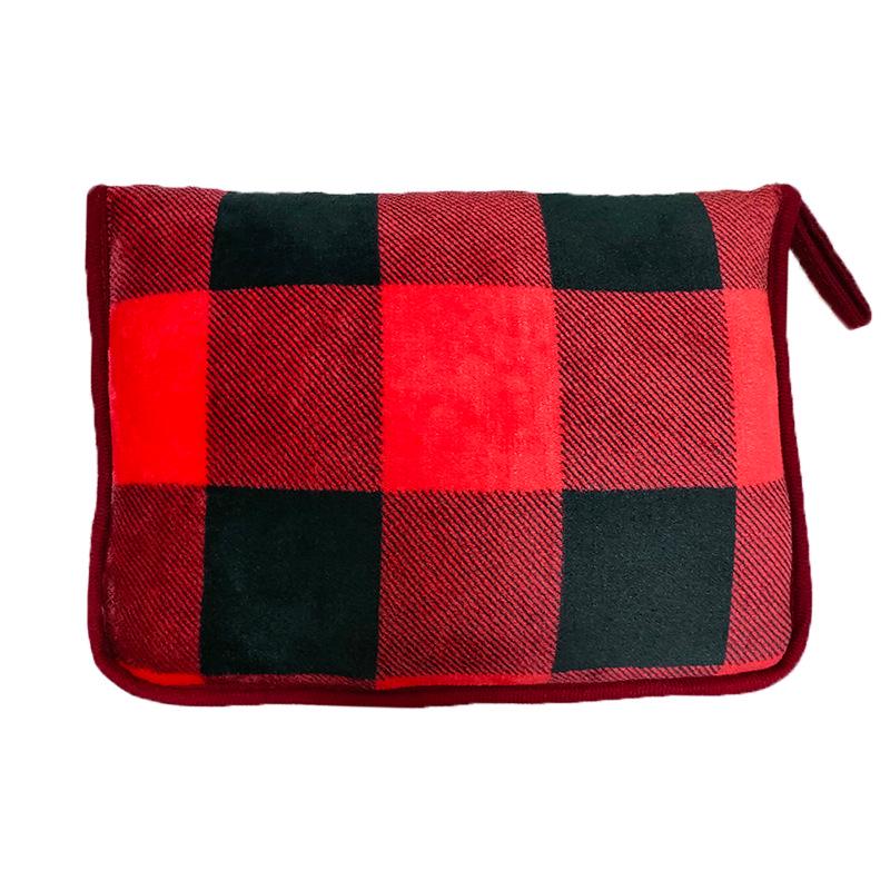 

Многофункциональное автомобильное одеяло и подушка: Фланелевое складное дорожное одеяло на молнии 100x150cm Plain (Cover + Blanket)