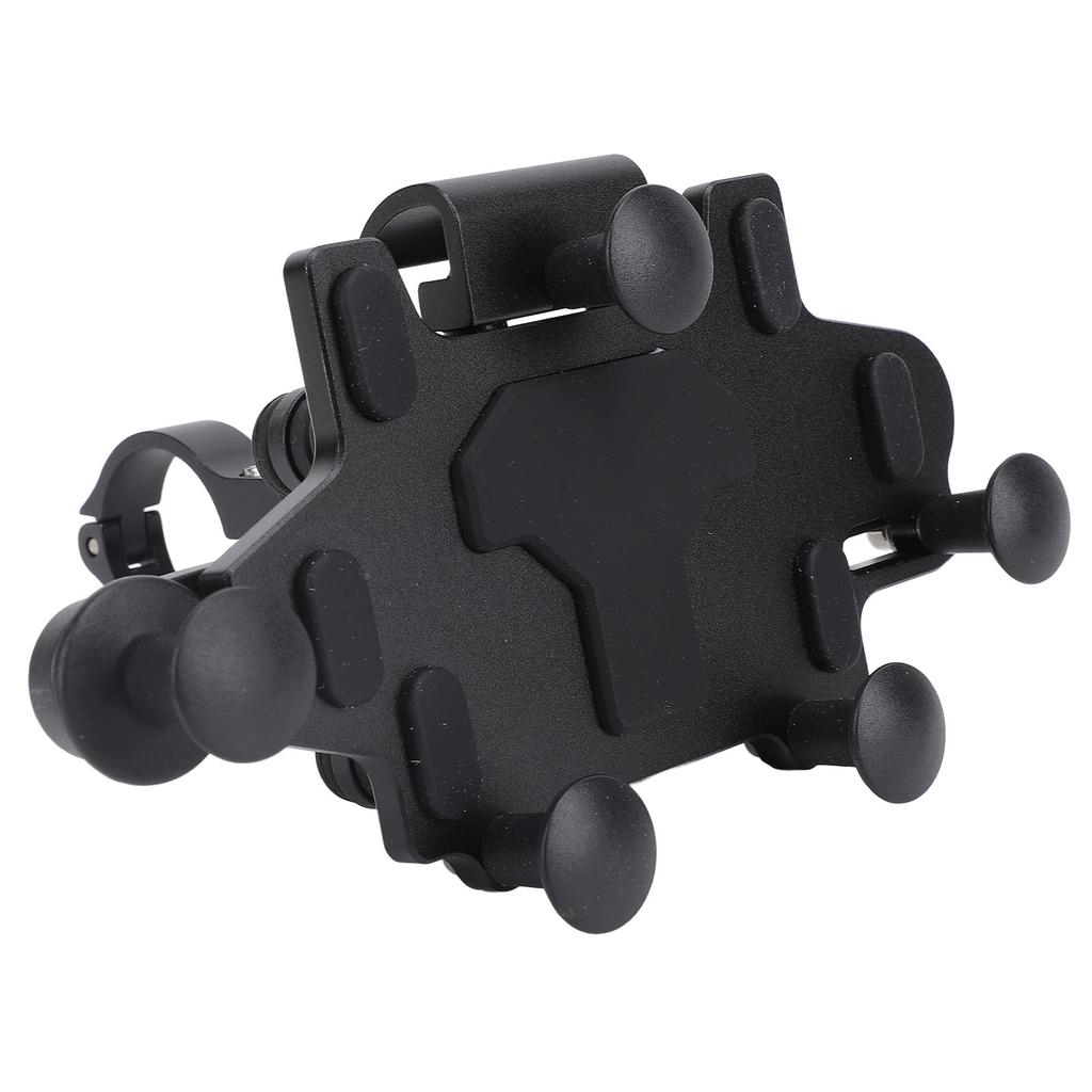 Motorcycle Phone Mount for Handlebar Aluminum Alloy Silicone 5 Claw Shockproof Rotating Adjustable
