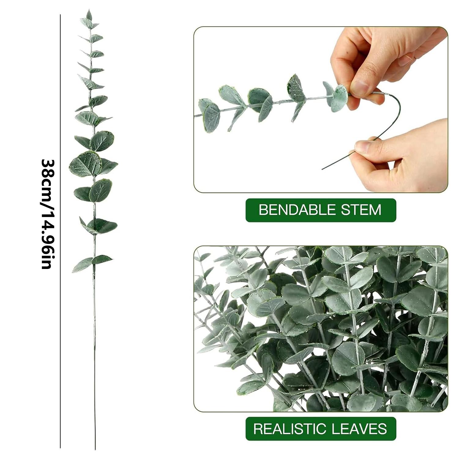 

16pcs Artificial flower plant green stem combination wedding bride bouquet Home garden dining table Indoor outdoor Diy Box decor