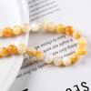 Natural Yellow Scallop Shell Round Beads for DIY Bracelets and Necklaces - Handmade Jewelry Accessories.