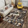 Majestic Crystal Adorned Deer Carpet Yoga Living Room Room Decor Children's Crawling Mat Doormat Area Rug Games Mat
