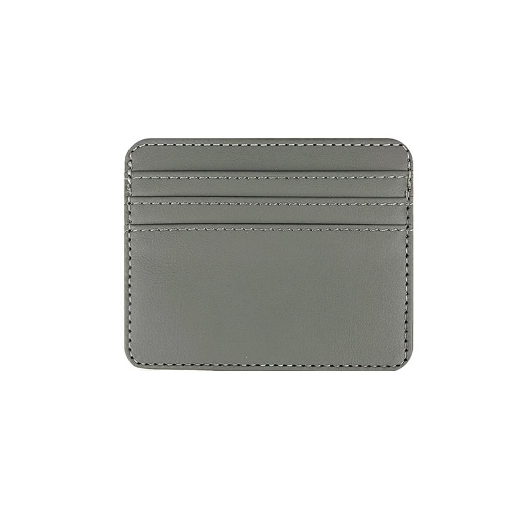 Travel-Ready PU Leather Card Holder Top Open Multi Card Slot Vintage Card Case Slim Wallet for Men and Women 8x10cm
