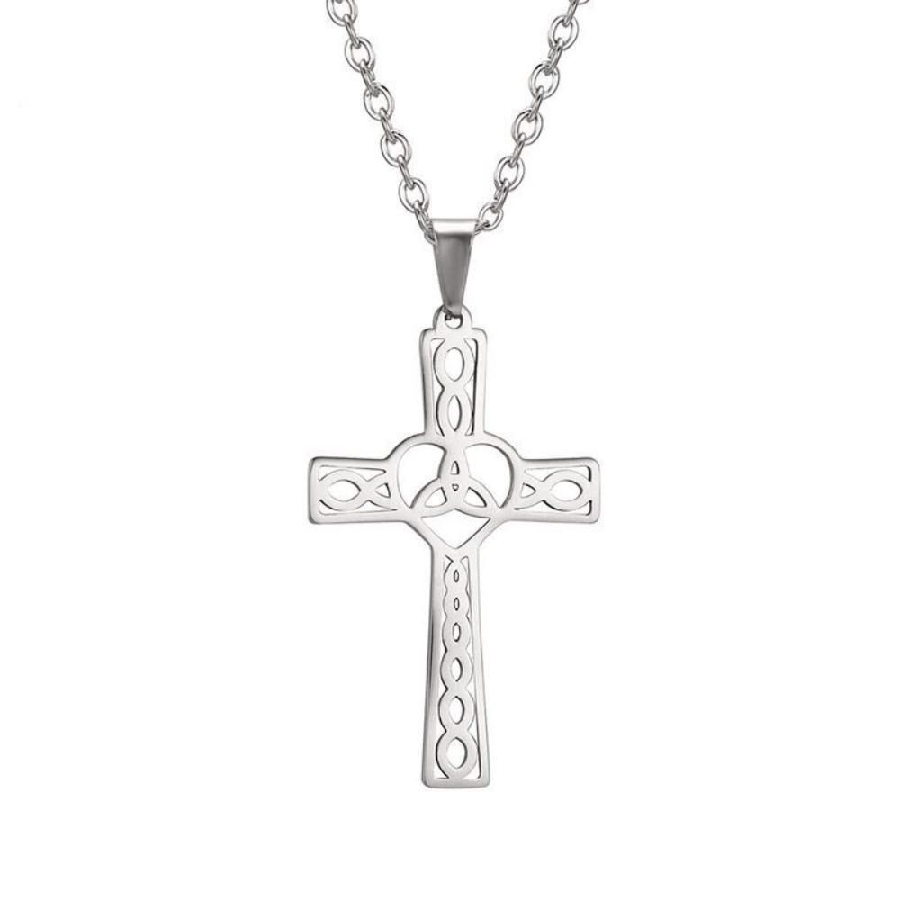 

Stainless Steel Pendant Necklace Vintage Chain Necklace New Choker Jewelry Accessories срібний