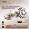 Clip-on Earbuds Wireless Bluetooth 5.4 Open Ear Headphones with Detachable Crystal Bowknot Earrings Eearphones For Sports, Fitness & Workouts
