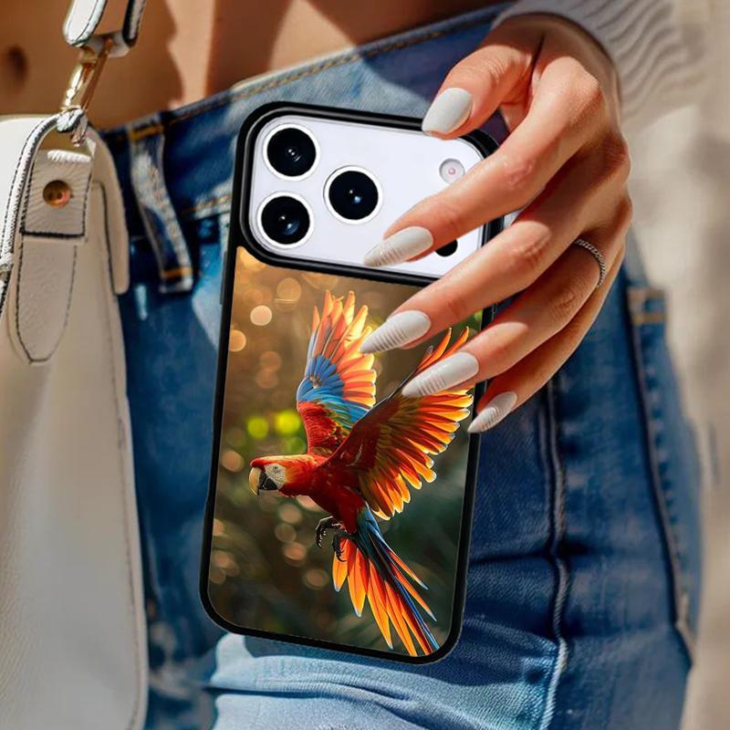 Animal Parrot Birds Phone Case For iPhone 17 Air 14 15 13 12 Max Cover For Apple 14 15 16 16e 11 Pro Max Plus Coque