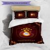 Galatasaray FC Printed 3PCS Bedding Set Breathable Duvet Cover with Pillowcases Decorative Bed Linen for Bedroom Home