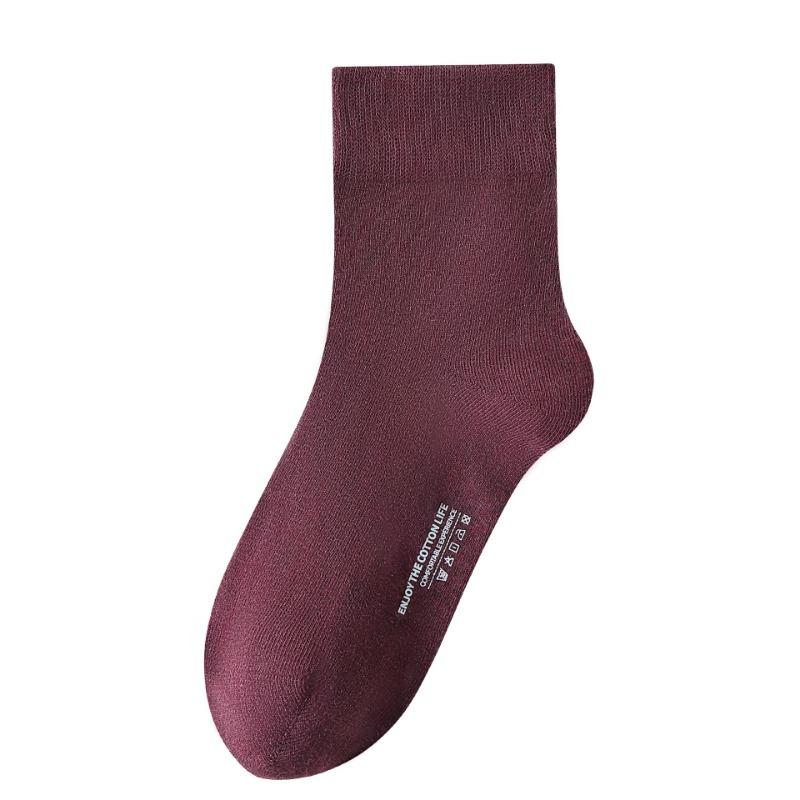 Male Spring and Autumn Cotton Anti Bacterial Deodorant Sweat Absorption Breathable Tube Socks