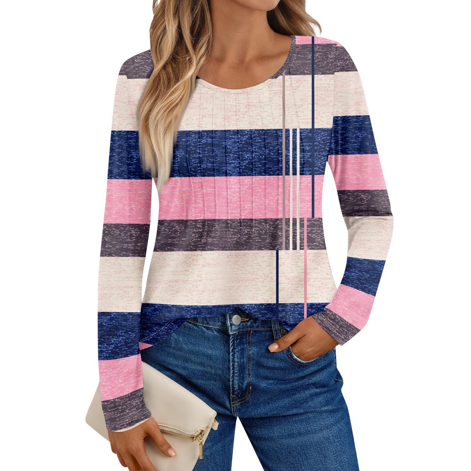 

Женские рубашки с длинным рукавом, графические футболки, повседневные базовые топы, пуловеры M